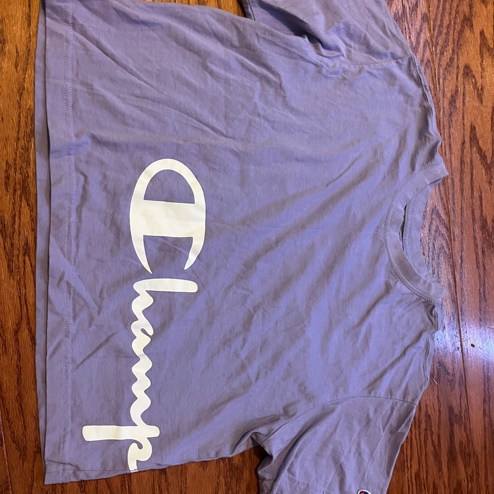 Champion Purple Short Sleeve Tee